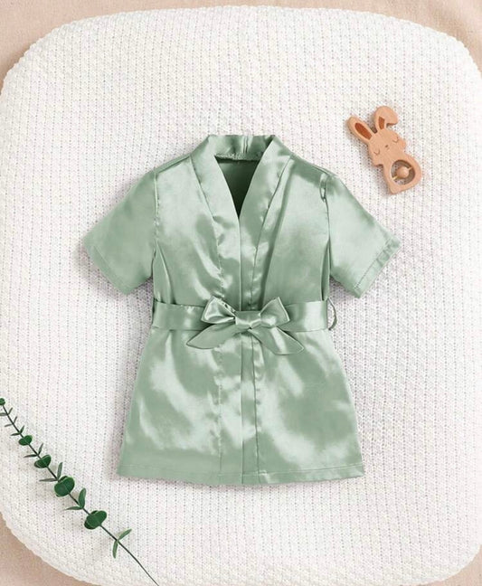 Leafy Green Toddler Robe